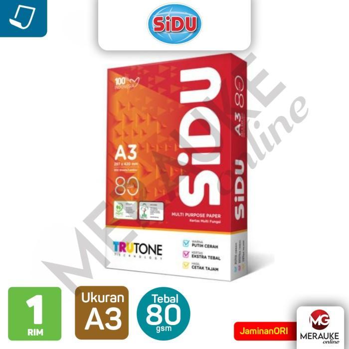 Kertas Hvs Sidu A3 80Gsm Isi 500 Lembar