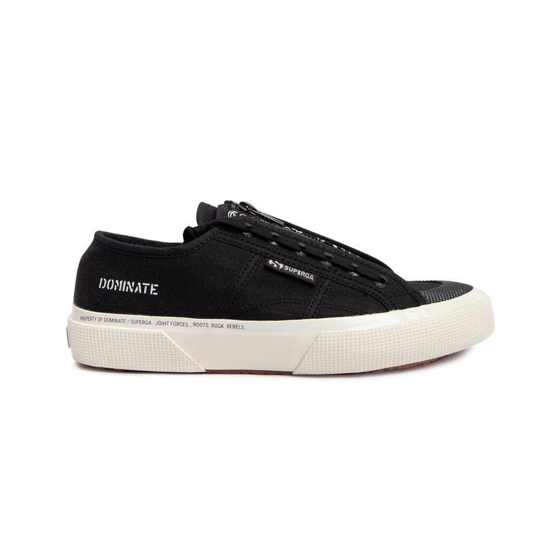 SUPERGA X DOMINATE 2691 TONGUE ZIP BLACK