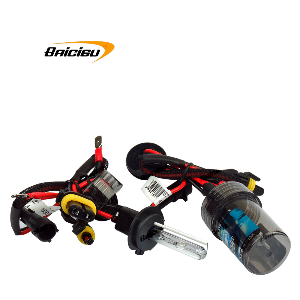 BAICISU 55W 12V H4 Bi Xenon Light Bulb Car Headlight H1 H7 H11 9005 9006 4300k 6000k 8000k HID Slim