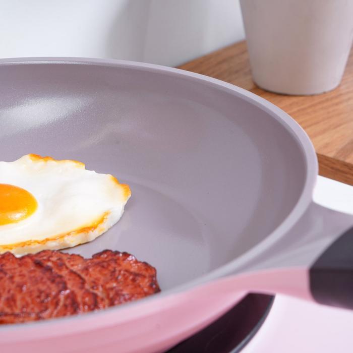 Informa Cheftopf 24 cm Wajan Penggorengan - Pink Penggorengan Dapur Alat Masak Peralatan