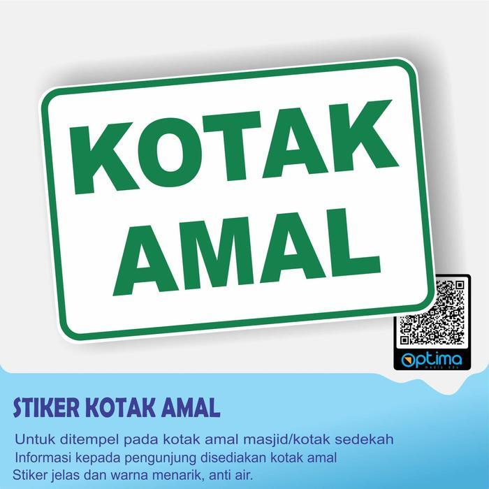 STIKER KOTAK AMAL untuk masjid, mushola, dan lain lain