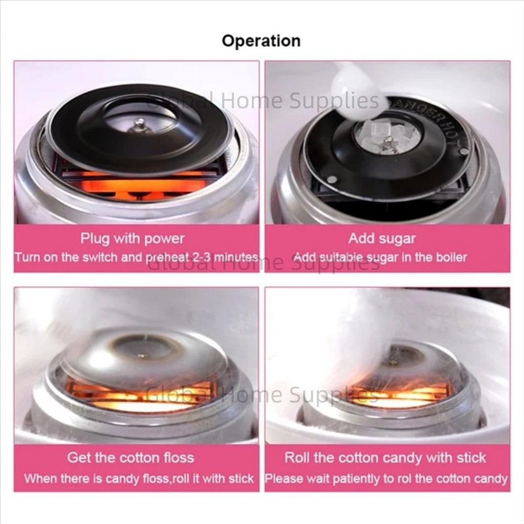Cotton Candy Machine Electric DIY Sweet Cotton Candy Maker Mini Portable Cotton Sugar Fairy Floss