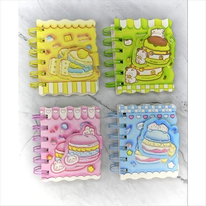 Buku Catatan Kecil - Notes A7 - Notes Karater - Notes Premium Macaroon - Buku Catatan Premium
