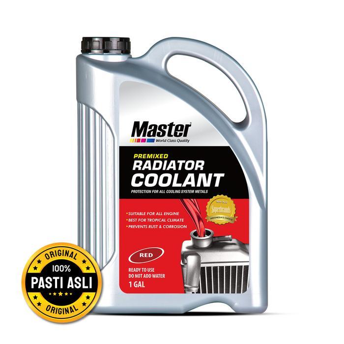 Master Radiator Coolant Premixed Red 1 Gal Air Radiator Mobil