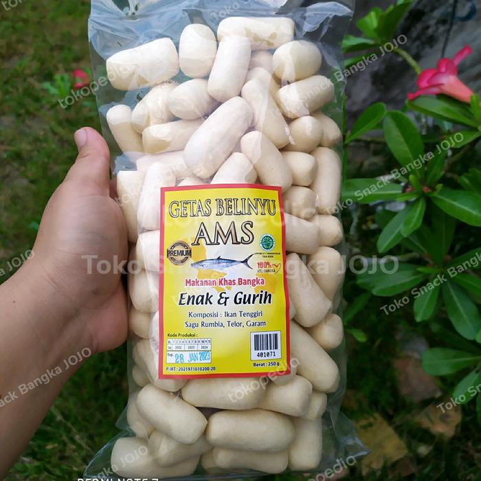 DISKON Getas belinyu ams 250gram getas premium bangka kerupuk amplang bangka READY STOCK