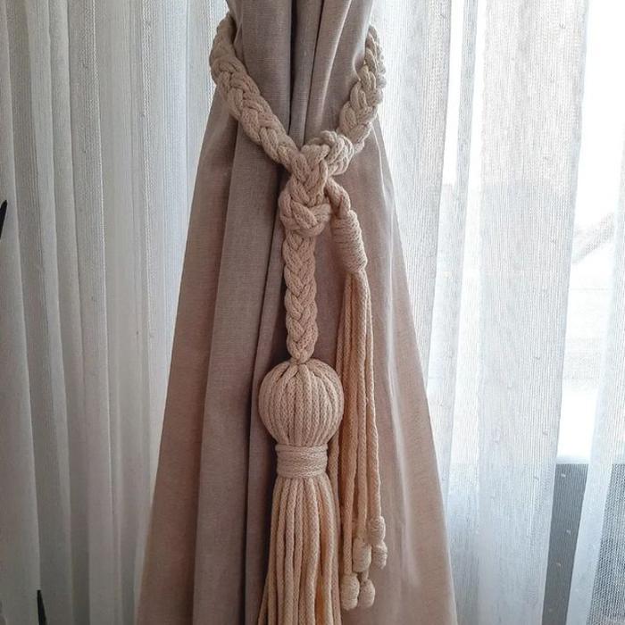 Tali Gorden / Ikat Gorden / Asesoris Gorden / Hiasan Dinding Macrame Curtain