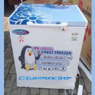 Daimitsu Chest Freezer DICF-128P / Kulkas Pembeku / Bakso Daging