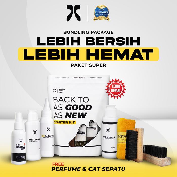 Sale Paket Super Lengkap Pemutih Pembersih Sepatu Parfum Usaha Pemula Laundry Sepatu Starter Kit -
