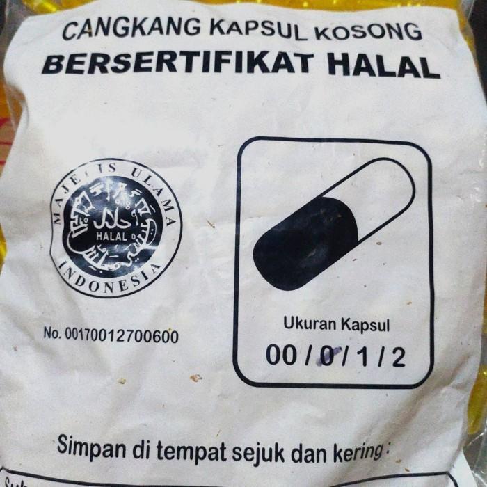 CANGKANG KAPSUL KOSONG KUNING METALIK SIZE 0,