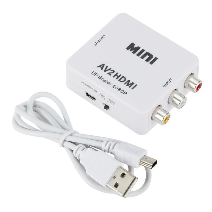 Converter Av /Rca Female To Hdmi Standart Female Mini Av2Hdmi 1080P