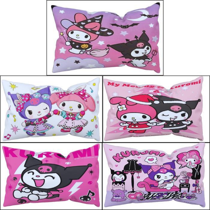 Bonbox Kitchen - Bantal Tidur Anak Motif Kartun Ukuran 45X35 Cm Motif Kuromi Sanrio Kain Sarung