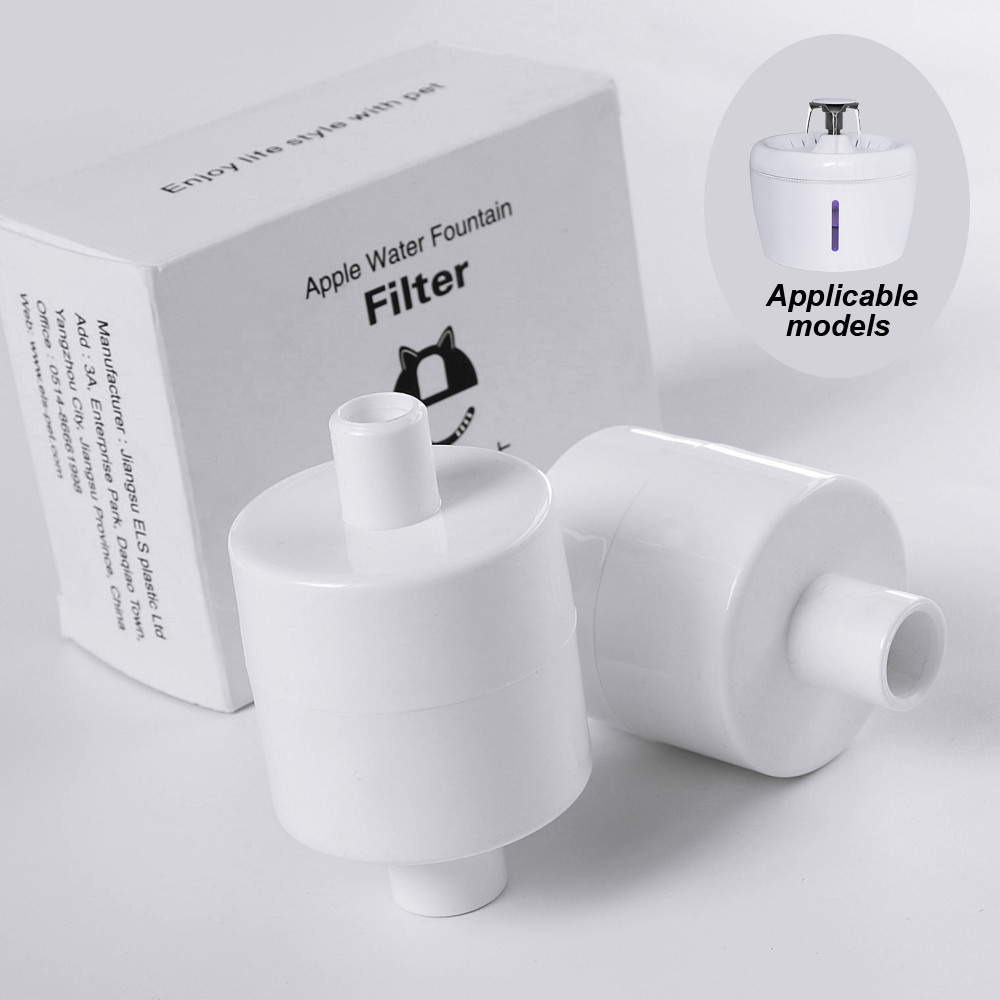 2 Buah Filter Air Mancur Kucing Pengganti Filter Karbon Aktif untuk Filter Air Mancur Minum Dispense