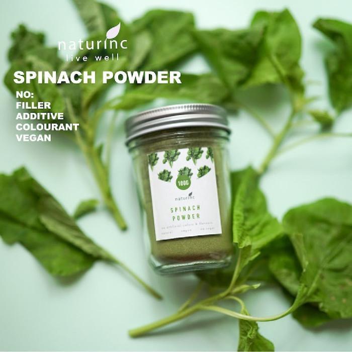 NATURINC, SPINACH POWDER BUBUK SAYUR BAYAM VEGAN SUPERFOOD GREEN JUICE