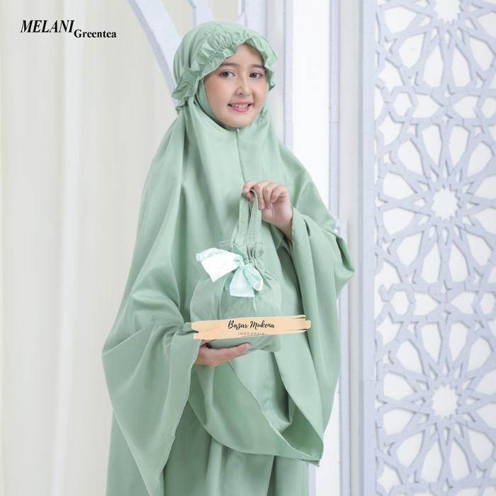 PREMIUM Mukena Anak Travel Polos 2in1 TK SD Katun Adem Umur 5 6 7 8 9 10 11 12 Tahun Model 2 in 1