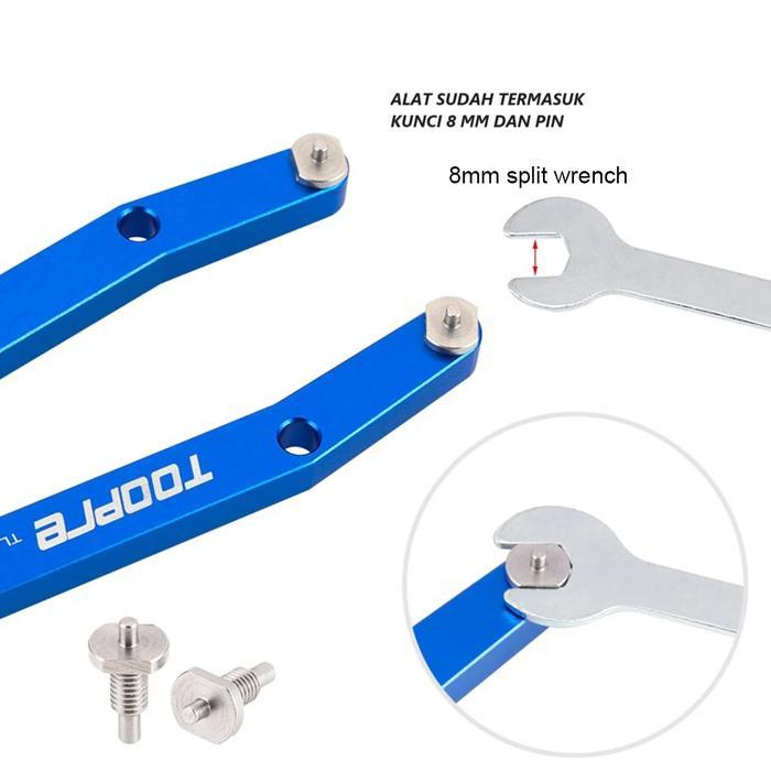 Toopre Kunci Pin Adjustable Crank Arm Sepeda Freewheel Nx/Gx Dub/Fsa