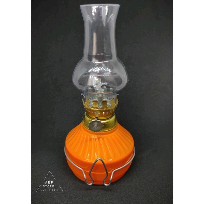 "New" Lampu Teplok Ublik 1 LED Free Baterai Plastik Putih