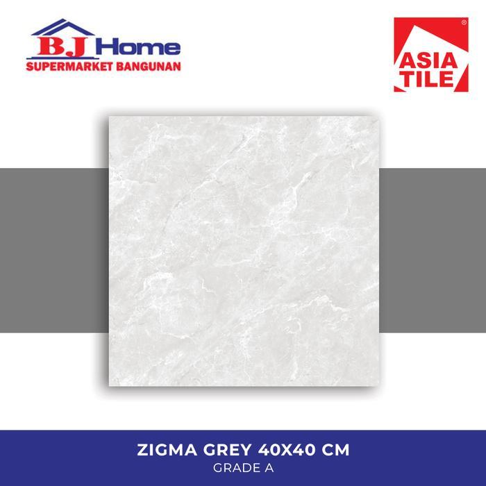 Asia Tile Zigma Grey 40X40 KW1 - Keramik Lantai