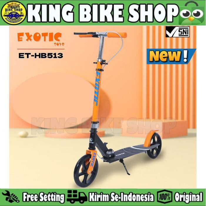 Scooter Skuter ET HB 513 Anak & Dewasa 100 Kg Rem Tangan Manual