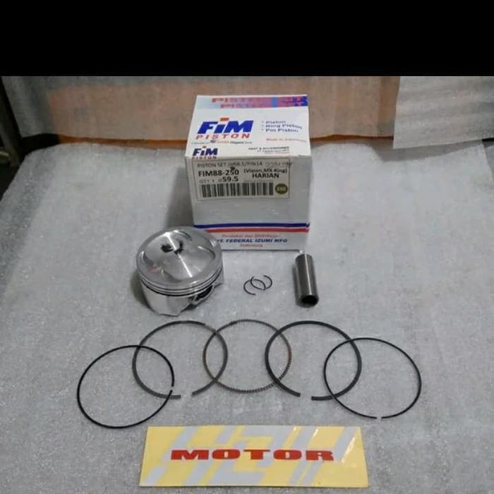 Seher Kit Piston Kit Fim Pim Piston Vixion Mx King Pin14 Diameter 59.5 Termurah Langka