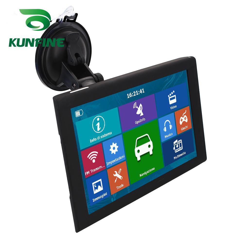 9 Inch Car GPS Navigation Bluetooth Truck Navigator 8GB DDR256M GPS Auto Sat Nav FM Rear View Camera