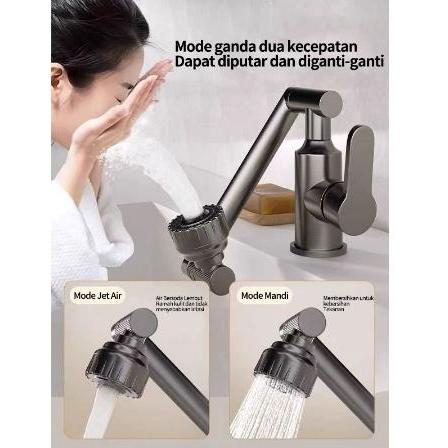 Onda Waterpro Sanitary - Sus 304 Keran Putar Mekanis Kran Air Panas & Dingin Wastafel Kamar Mandi