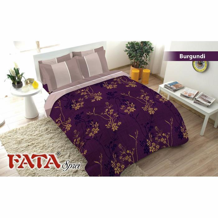 Sprei Fata 180x200 King motif Burgundi