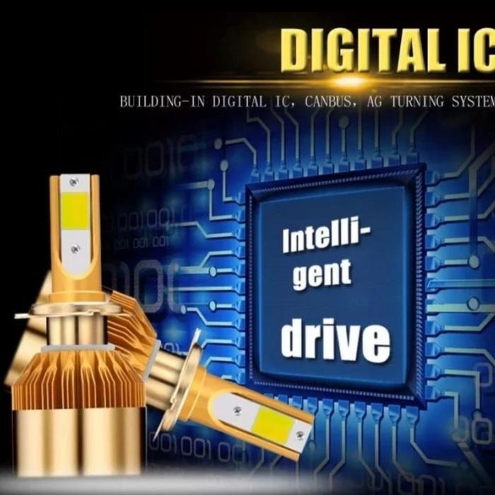 BOBLTECH Lampu Headlamp Foglamp Mobil Led Dua Warna H1 H3 H11 H7 HB4 12V - 24V Car