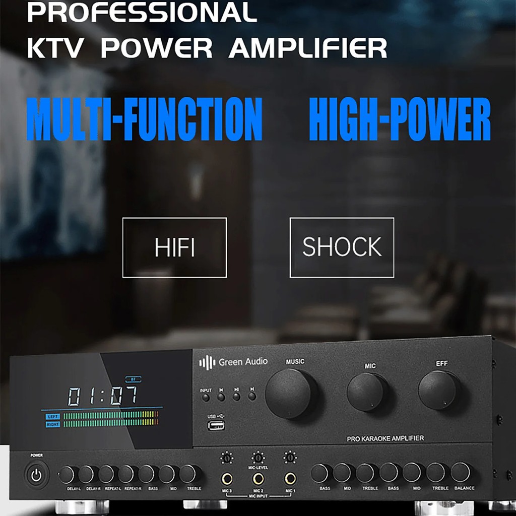 GAP-EK6000 power mixer amplifier sound equipment amplifiers with USB audio amplifier
