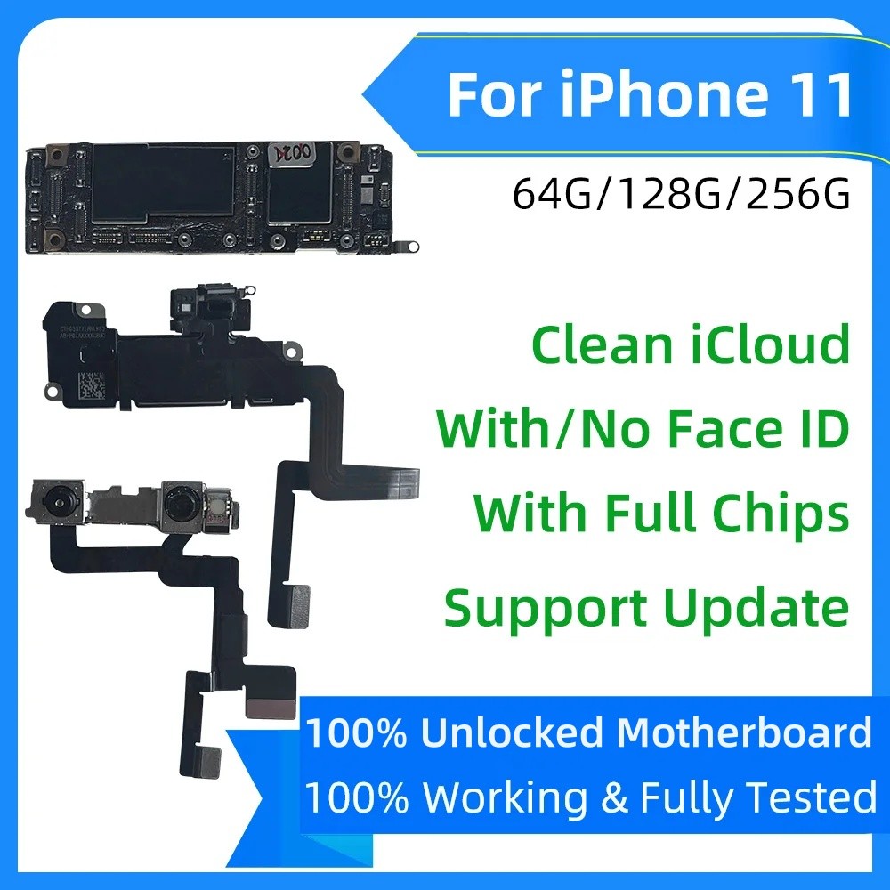 100% Working unlocked For iphone 11 Pro With Face ID Logic board For iPhone 11 Pro MAX Motherboard