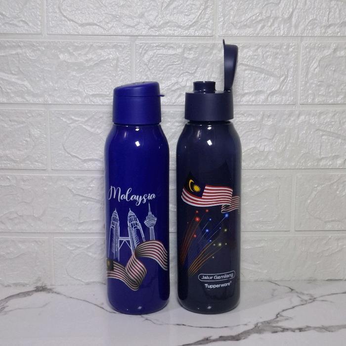 Eco Fancy 750ml Tupperware, tutup Flip Botol Air