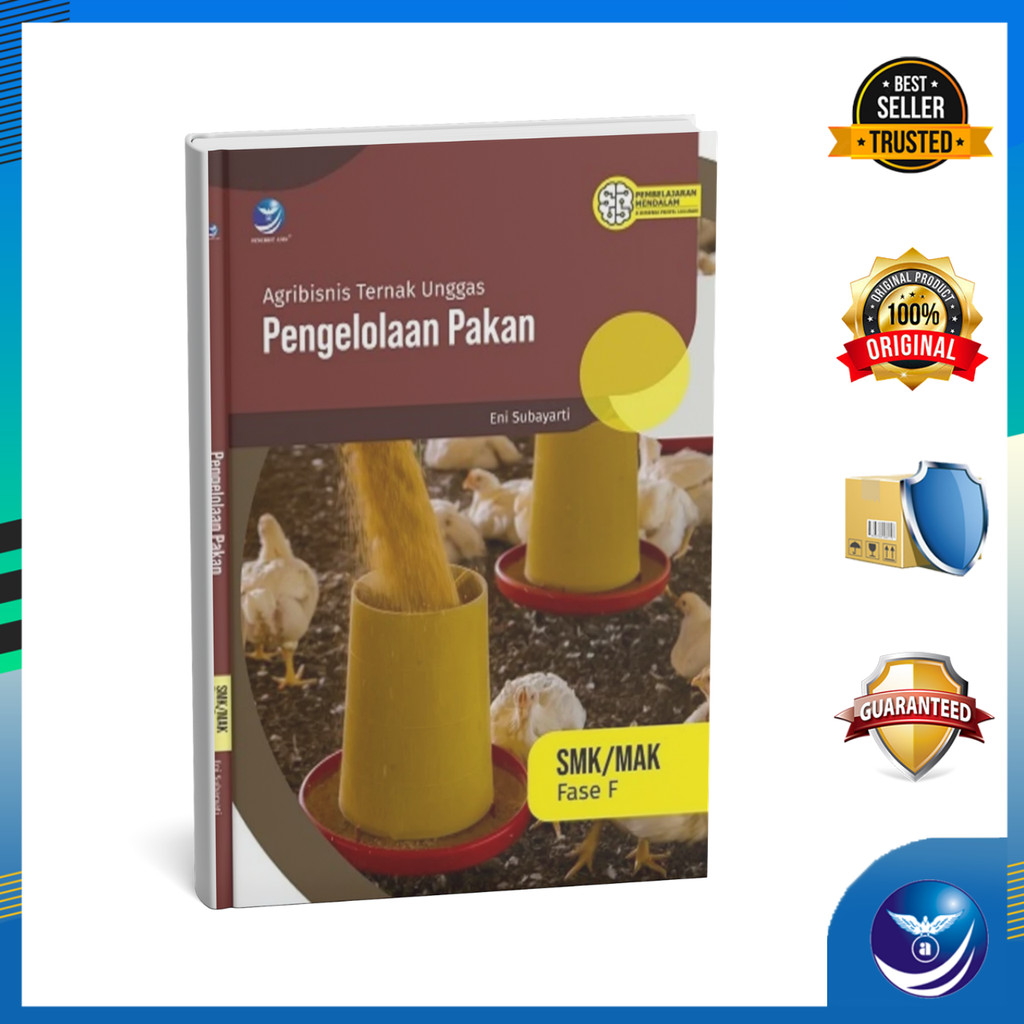Penerbit Andi - Buku Agribisnis Ternak Unggas Elemen Pengelolaan Pakan Fase F Kurikulum Merdeka Sesu