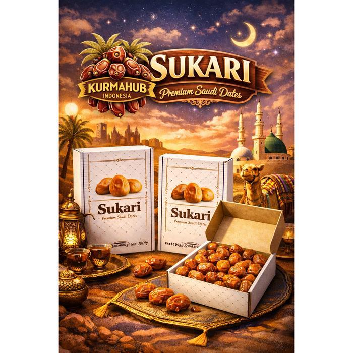 DISKON Kurma Sukari 1Kg Premium Kurma Basah Lembut