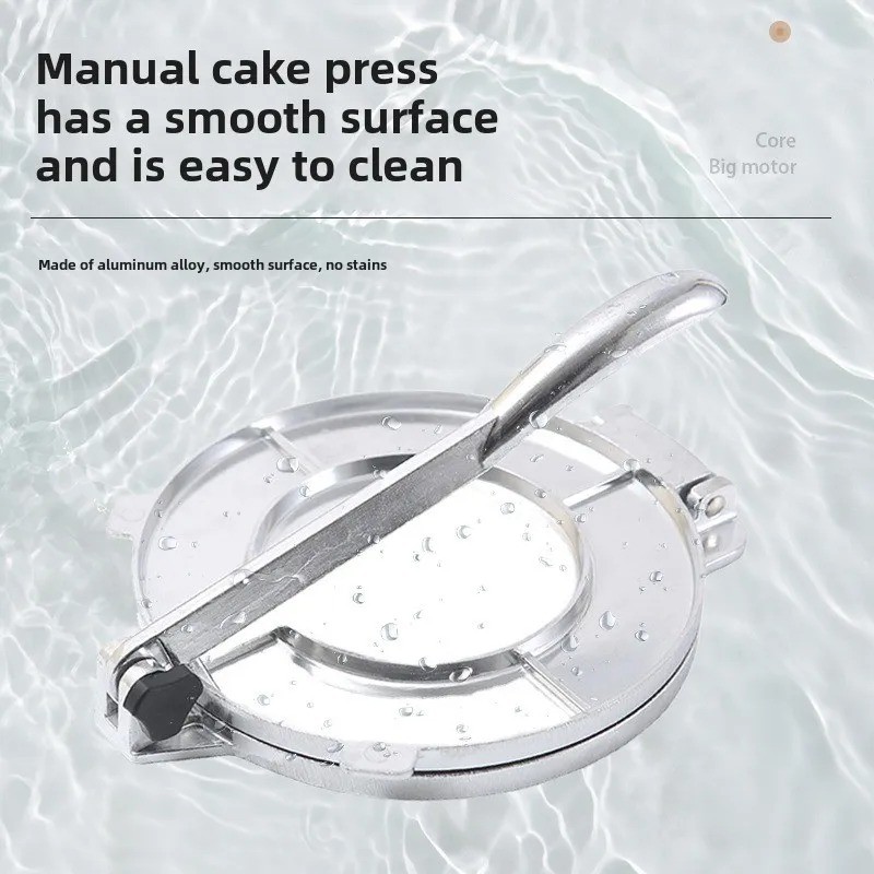 Premium Aluminum Alloy Tortilla Press Maker Manual DIY Tool for Perfect Corn Wheat Flour Tortillas