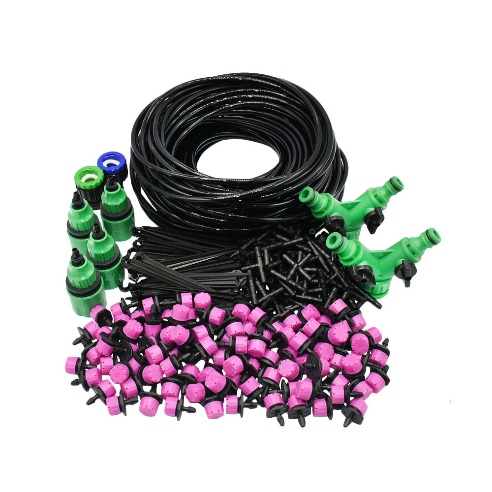 5-50M 1/4'' Automatic Micro Drip Irrigation System Garden 8 Hole