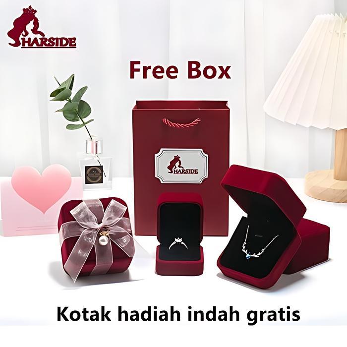 ser Harside Gelang Pasangan Pita Mbius Perak 999 Sepasang Hadiah Natal Ceruk Mewah Ringan Pria Dan