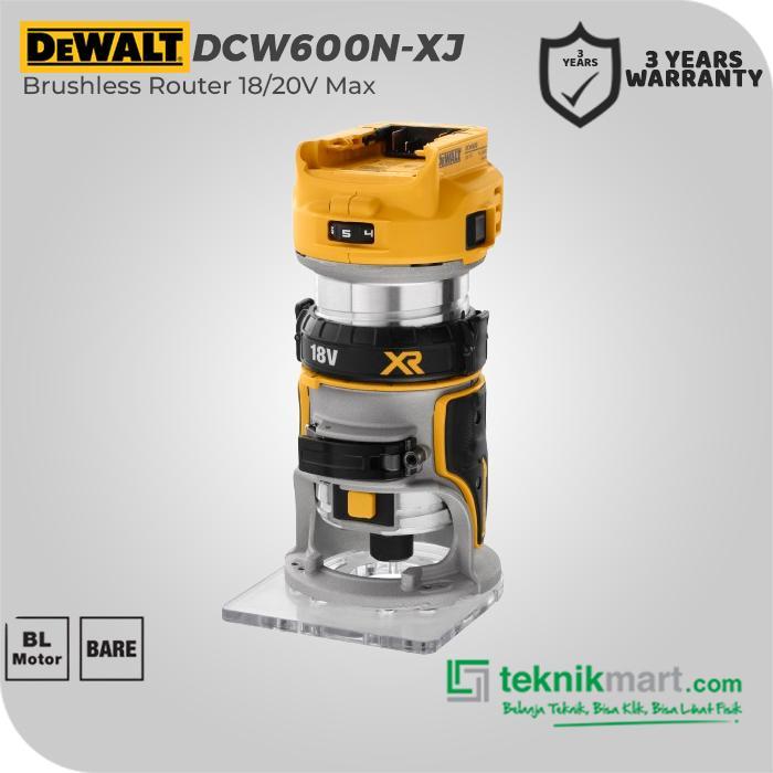 Dewalt Brushless Router 18/20V Max DCW600N-XJ (Unit Only) - DCW600N-XJ Only