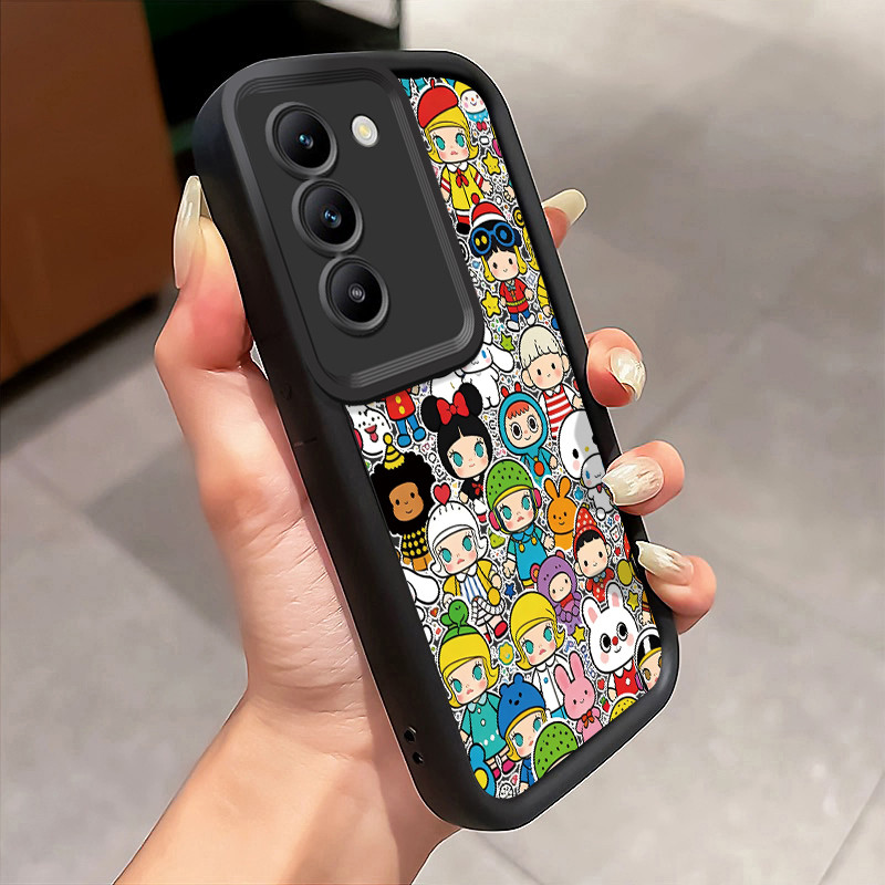 Casing Hp Untuk VIVO Y100 5G Z1 Pro Z5x Case Gaya Blind Box dengan Karakter Terkenal Kasing silikon 