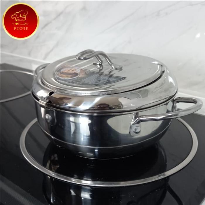 Japanese Deep Fryer Pot Thermometer / Panci Penggoreng Suhu Tinggi