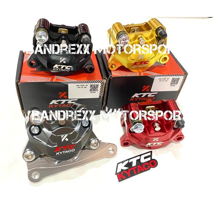 Kaliper Belakang Ktc 2 Piston For Yamaha Nmax Include Bracket Cnc.
