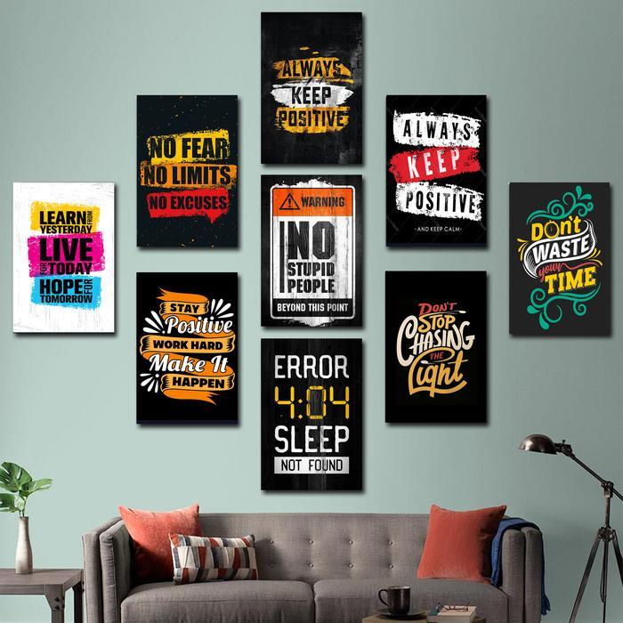 POSTER DINDING KAYU AESTHETIC QUOTES WALL DECOR KEREN MURAH / HIASAN PAJANGAN / DEKORASI KAMAR COWOK