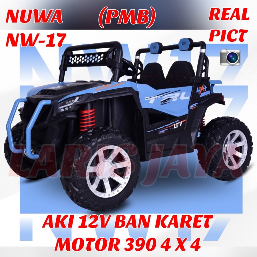 mainan anak mobil aki jeep Mobilan aki jeep besar PACIFIC PJ-8604 MOBIL AKI ANAK JEEP 4X4 BESAR