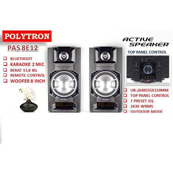 POLYTRON AUDIO SPEAKER PAS8E12 PAS 8E12 SPEAKER AKTIF