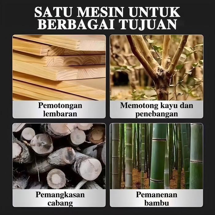 Gergaji Listrik Mini Diameter 6 Inci dan 4 Inci Gergaji Portable Tanpa Kabel Gergaji Listrik Genggam