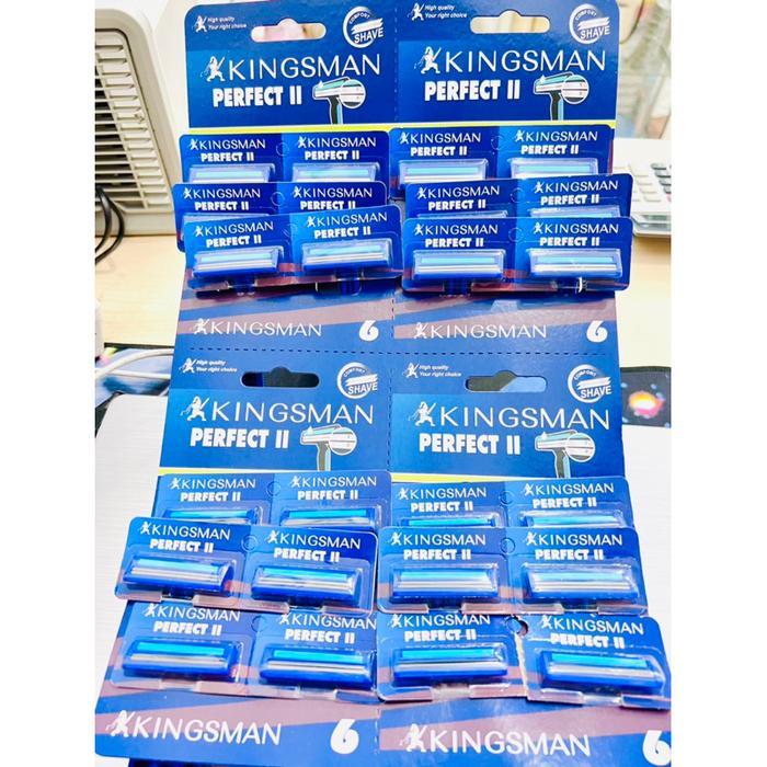 12 PCS 24 PCS KINGSMAN ALAT CUKUR KUMIS ALAT CUKUR JENGGOT ALAT CUKUR BULU 3 MATA PISAU PENCUKUR