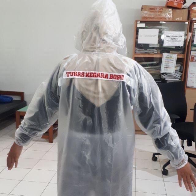 TERLARIS Jas Hujan Tugas Negara Bos - Jas Hujan TNB Gibran Kaesang Putih