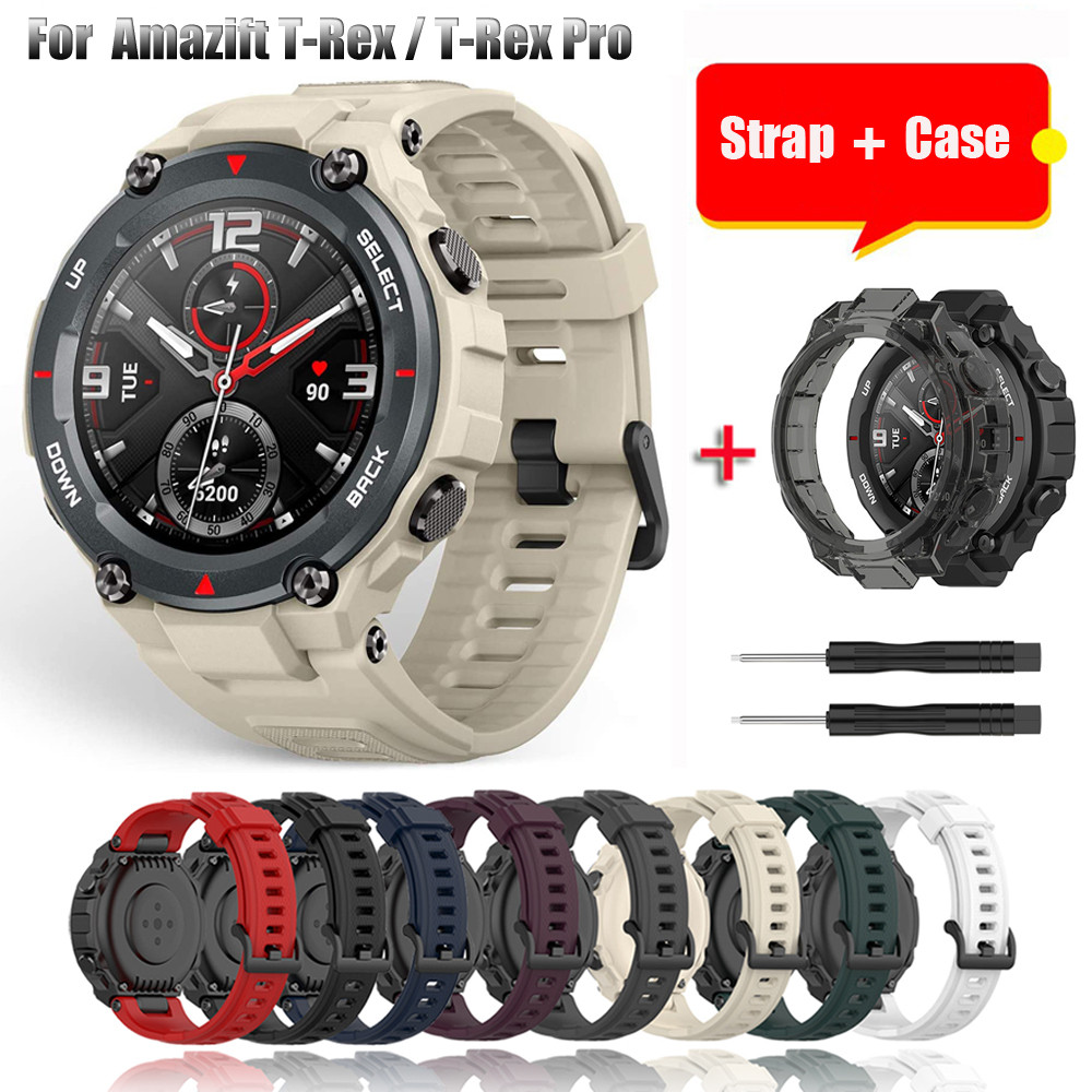 Replacement Strap For Huami Amazfit T Rex Strap Silicone Watchband For Amazfit T-Rex/T-Rex Pro Strap