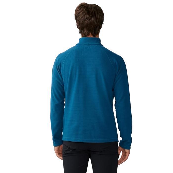 Jaket Pria Midlayer Inner Mountain Hardwear Summit Grid Half Zip Dark Caspian Big Size