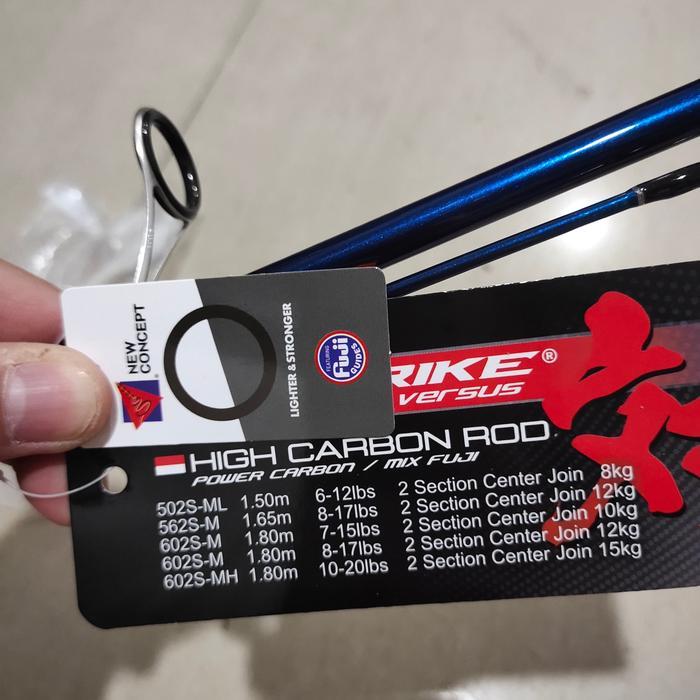 joran go strike versus galahad 150 165 180 cm carbon solid fuji ring