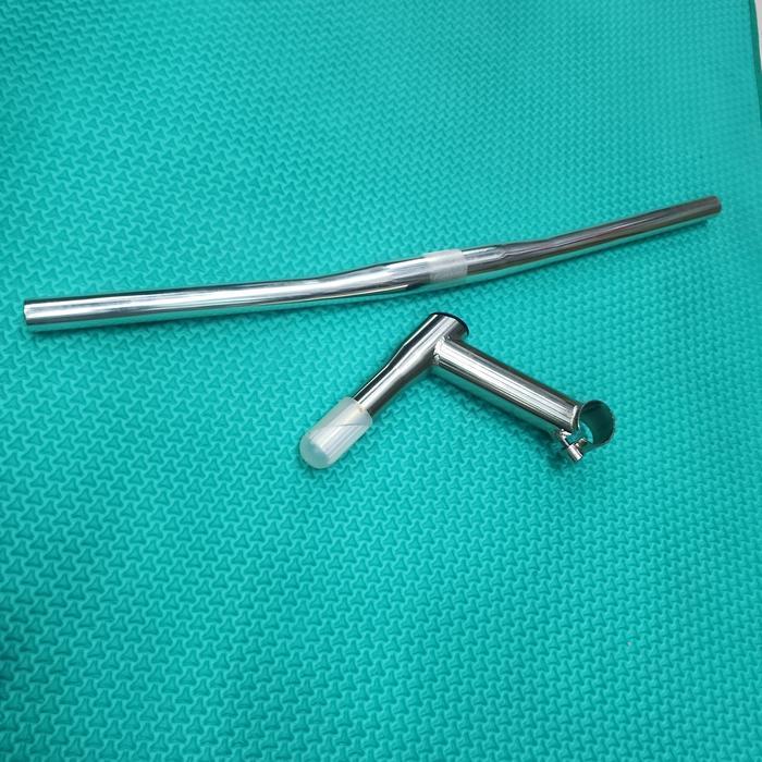 Tiang Stang Dan Stang Mtb Jadul Oversize Derat 25.4 Stang Flat