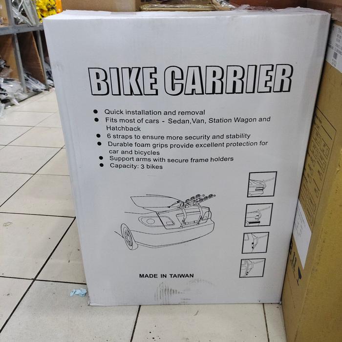 Bagasi Mobil 3 Sepeda Bike Carrier 3 Sepeda Taiwan By United